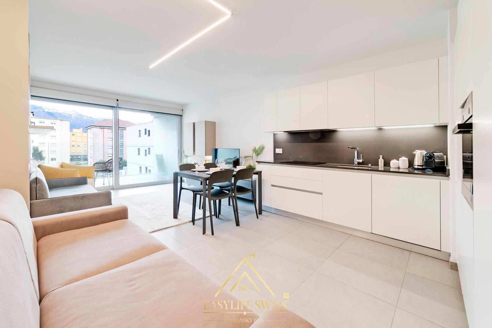 Rame Loft Per 4 Persone A Bellinzona -By Easylife Swiss Exterior foto